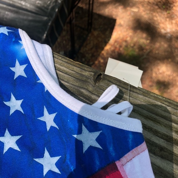 America flag swimsuit/Bathing suit Xl - Picture 5 of 6